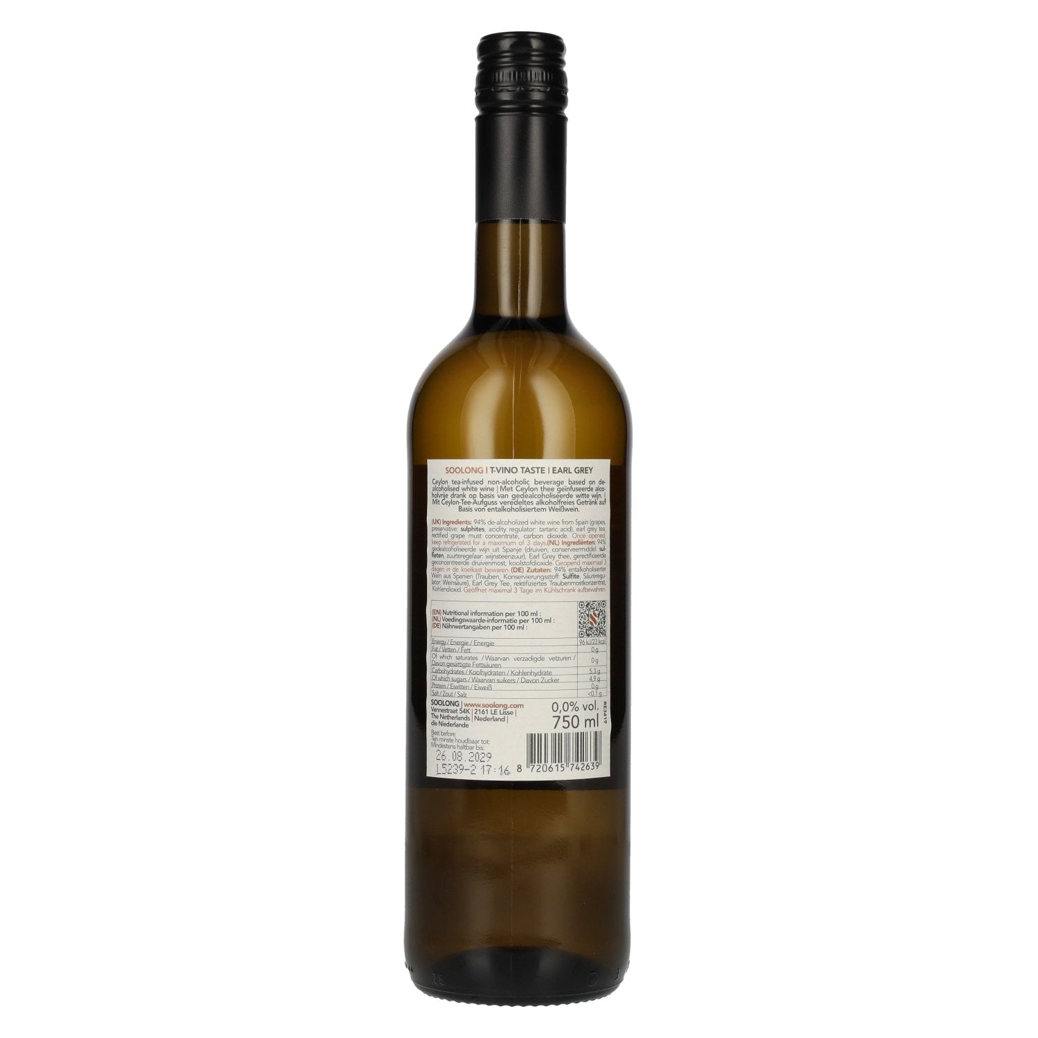 Soolong EARL GREY T-Vino Taste 0.75l