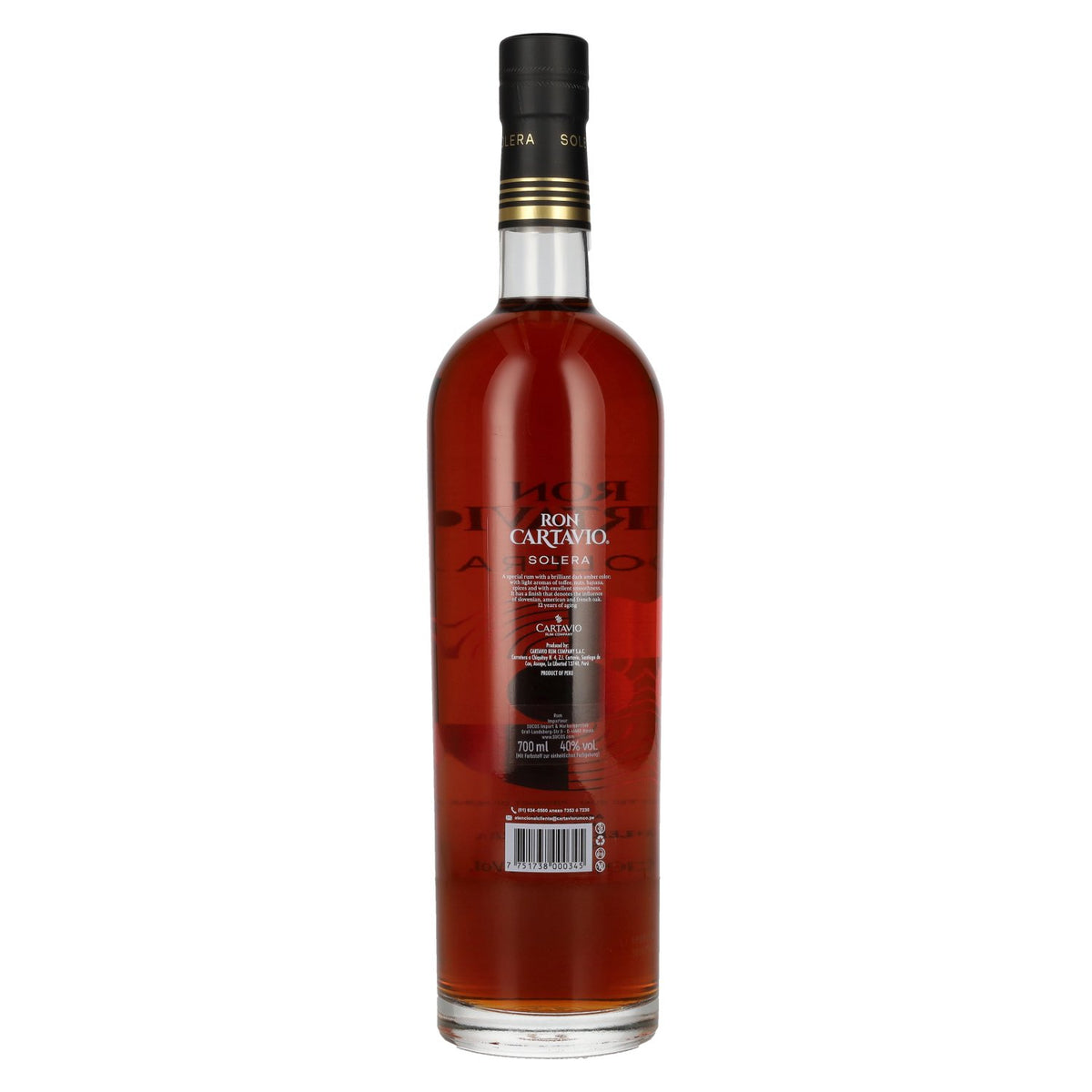 Ron Cartavio 12 ans Solera 40 % vol. 0,7 l