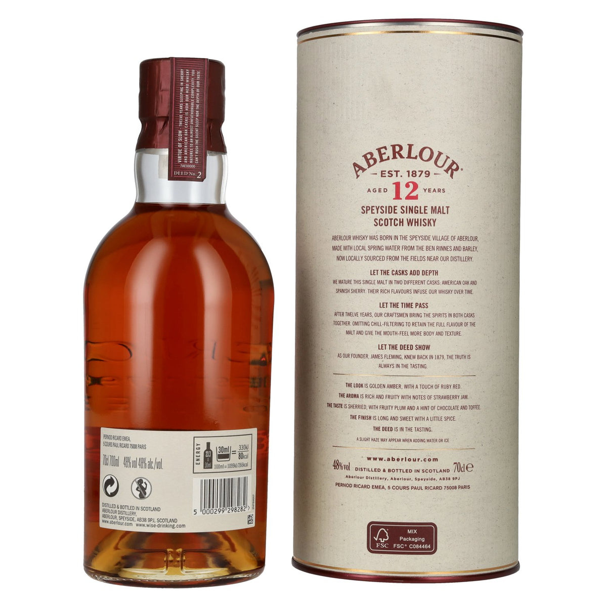 Aberlour 12 Years Old Highland Single Malt 48% Vol. 0,7l en boîte cadeau