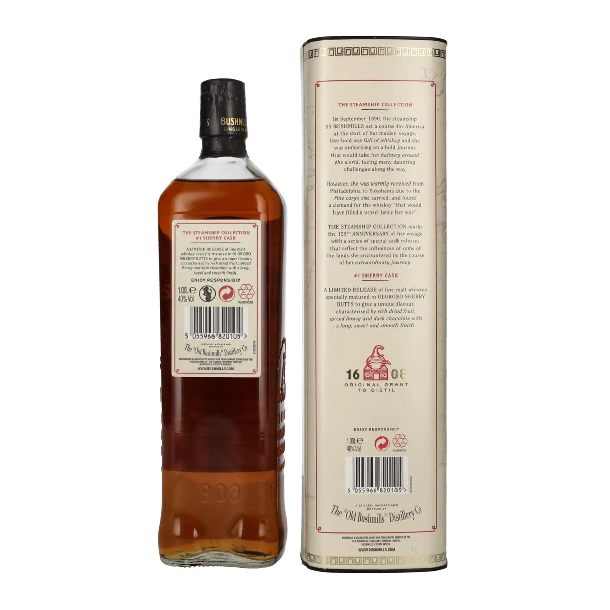 Bushmills SHERRY CASK Reserve The Steamship Collection 40% Vol. 1l in Geschenkbox