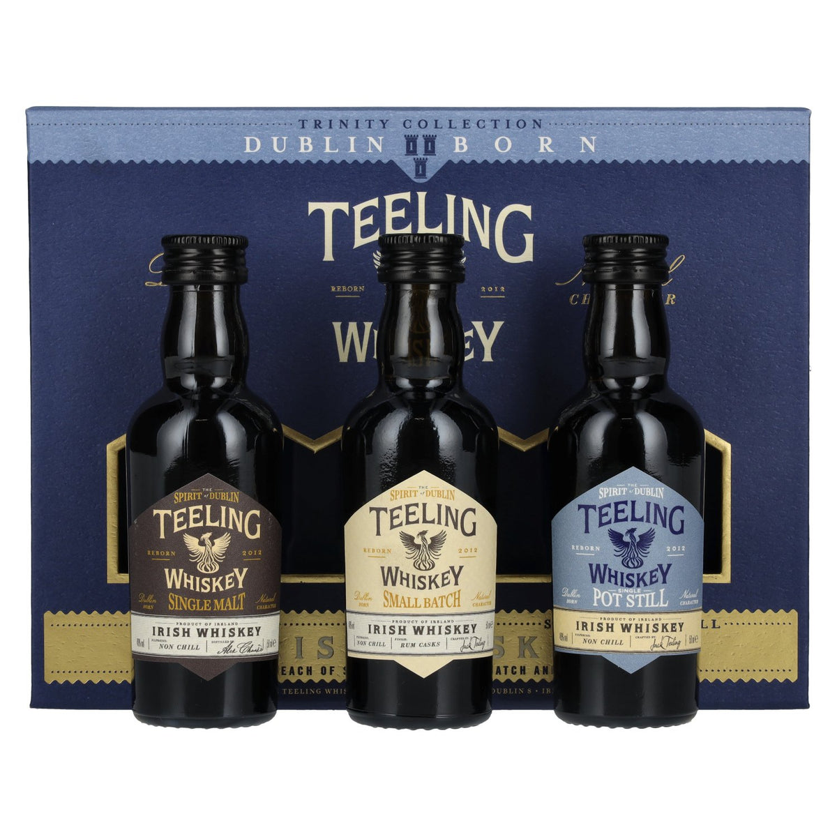 Teeling Whiskey TRINITY PACK Ierse whiskey 46% vol. 3 x 0,05 l