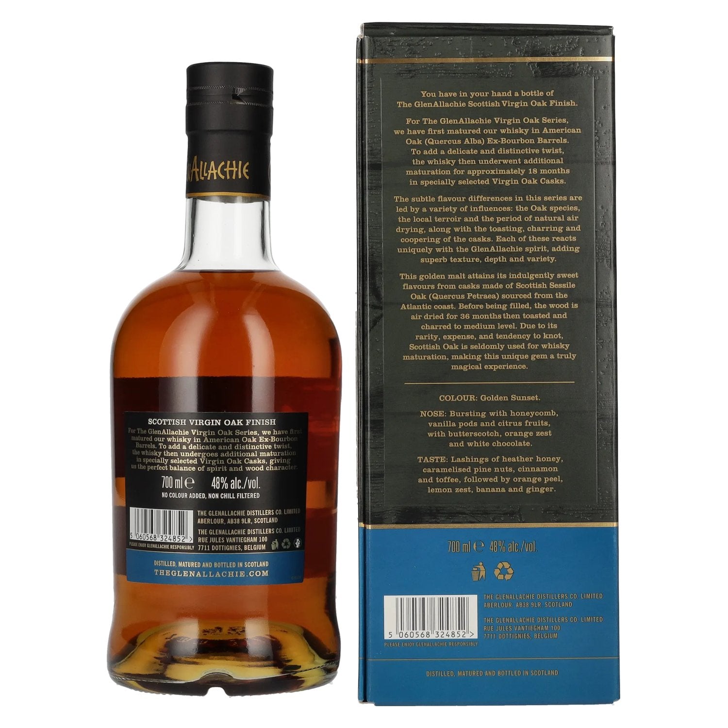 The GlenAllachie 15 Years Old SCOTTISH VIRGIN OAK 48% Vol. 0,7l in gift box