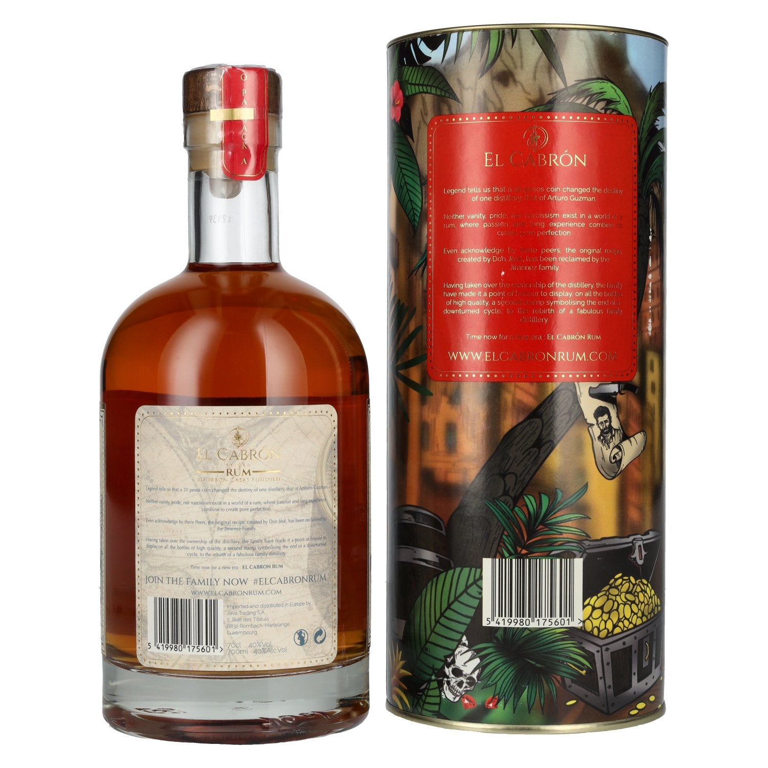 El Cabrón Spiced Rum 40% Vol. 0,7l in gift box