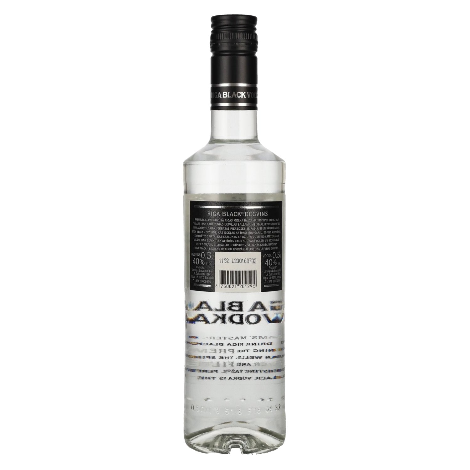 Riga Black Vodka 40% vol. 0.5 l