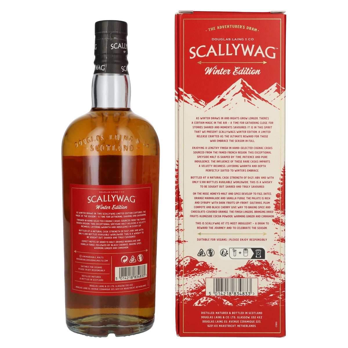 Douglas Laing Scallywag Cognac Cask The Winter Edition 2026 54.2% ABV 0.7l in a gift box