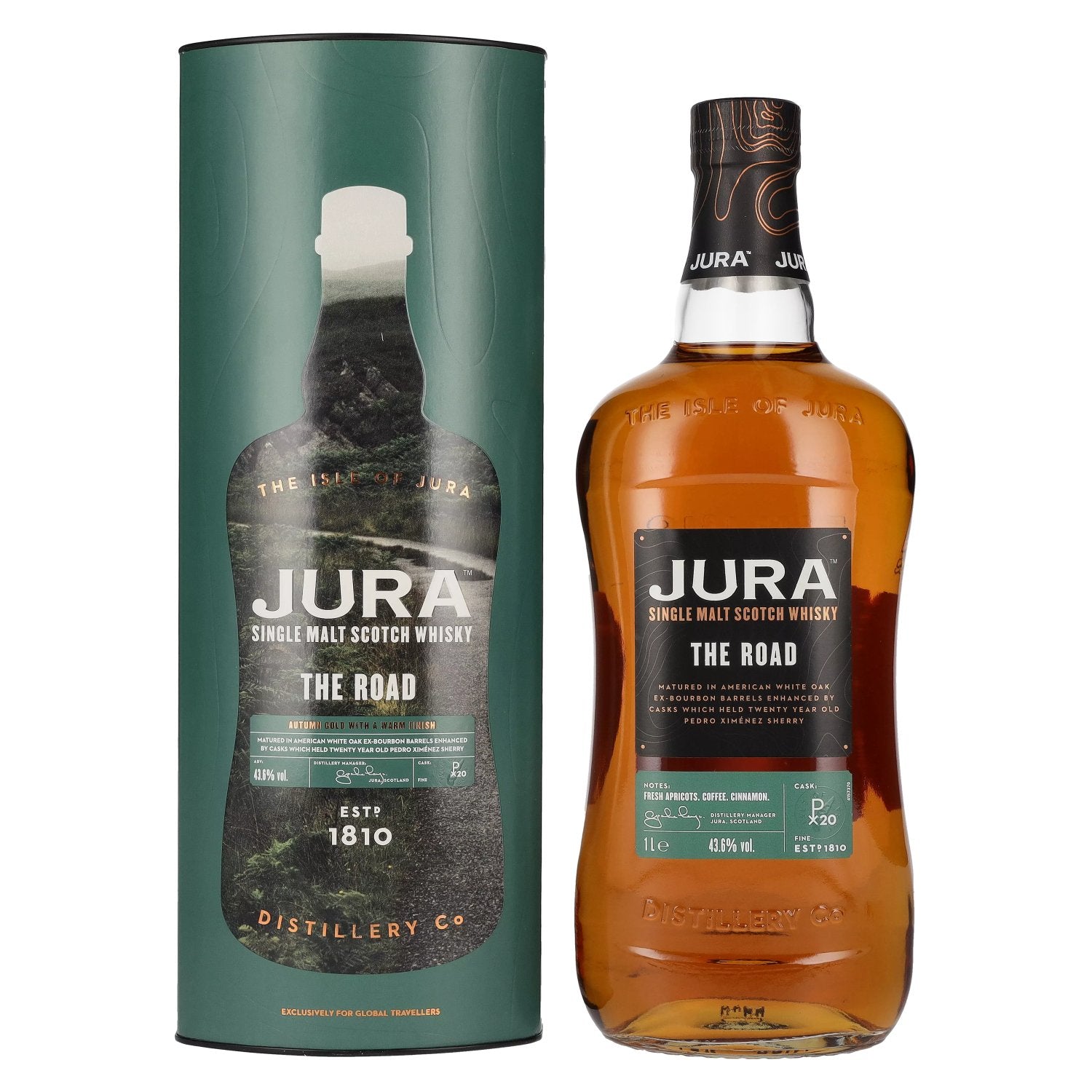 Jura THE ROAD Single Malt Scotch Whisky 43,6% Vol. 1l in gift box