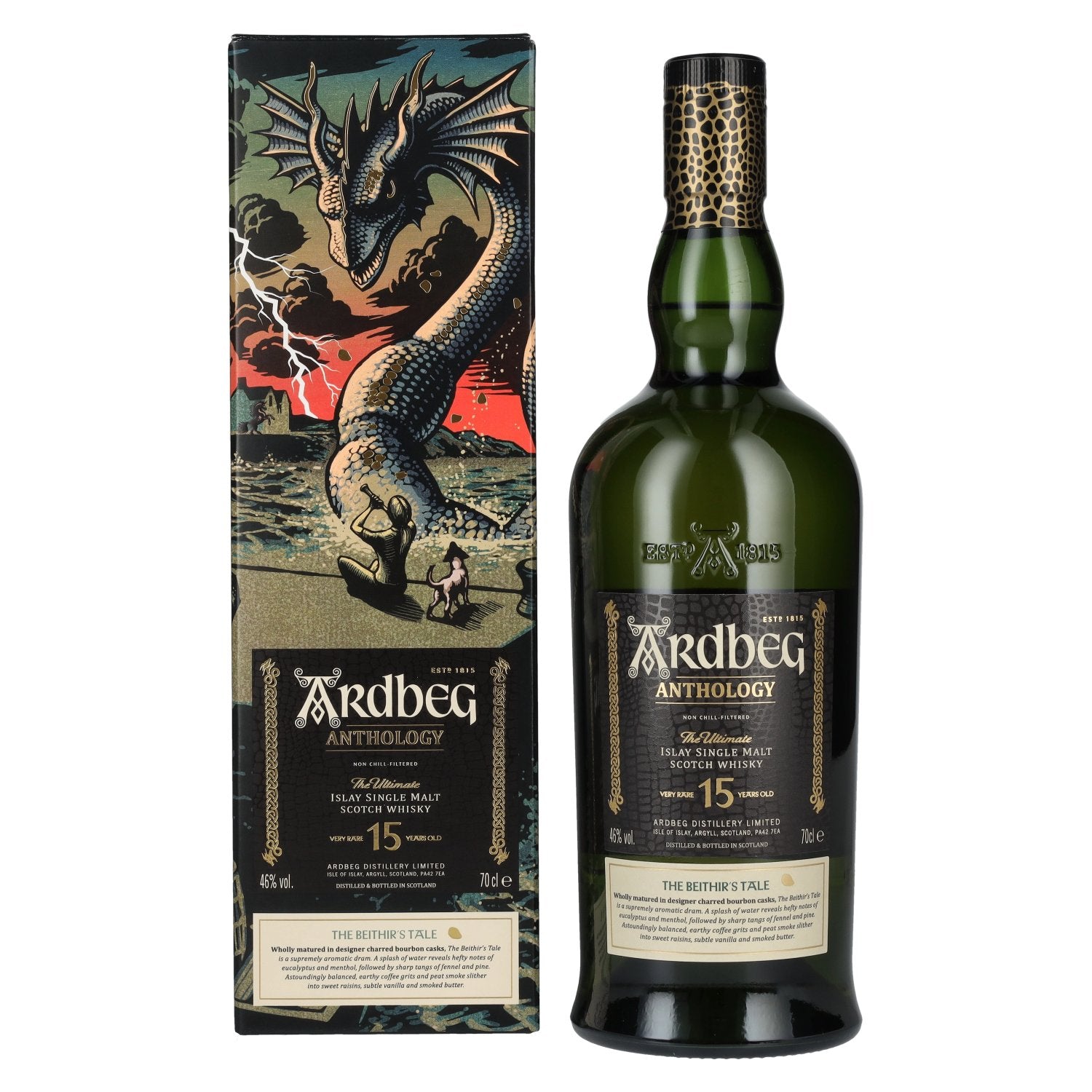 Ardbeg 15 Years Old The Ultimate The Beithir's Tale Islay Single Malt 46% Vol. 0,7l in Geschenkbox