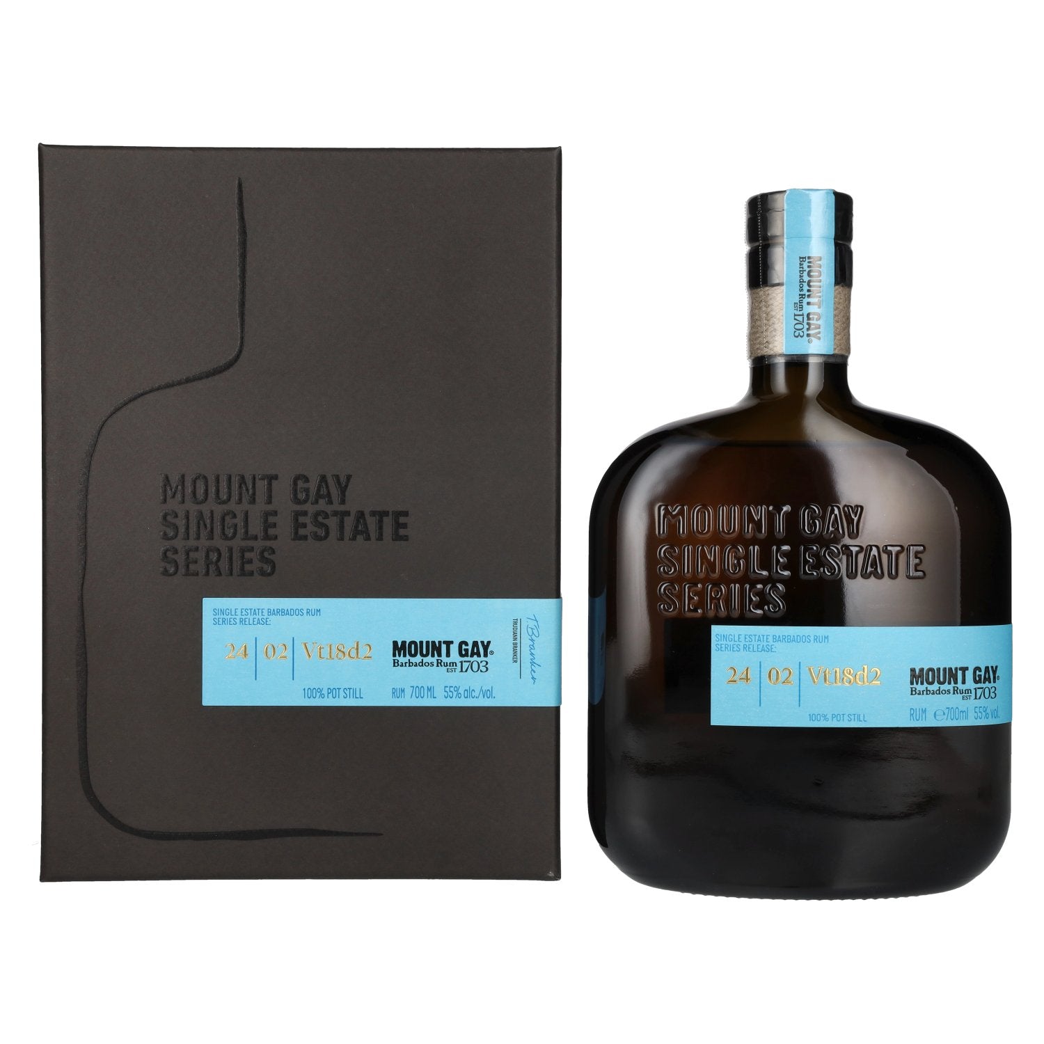 Mount Gay Single Estate Series #24/2 55% Vol. 0,7l in gift box