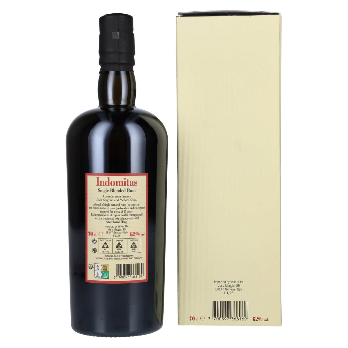 Foursquare 15 Years Old INDOMITAS Single Blended Rum 62% Vol. 0,7l en boîte cadeau