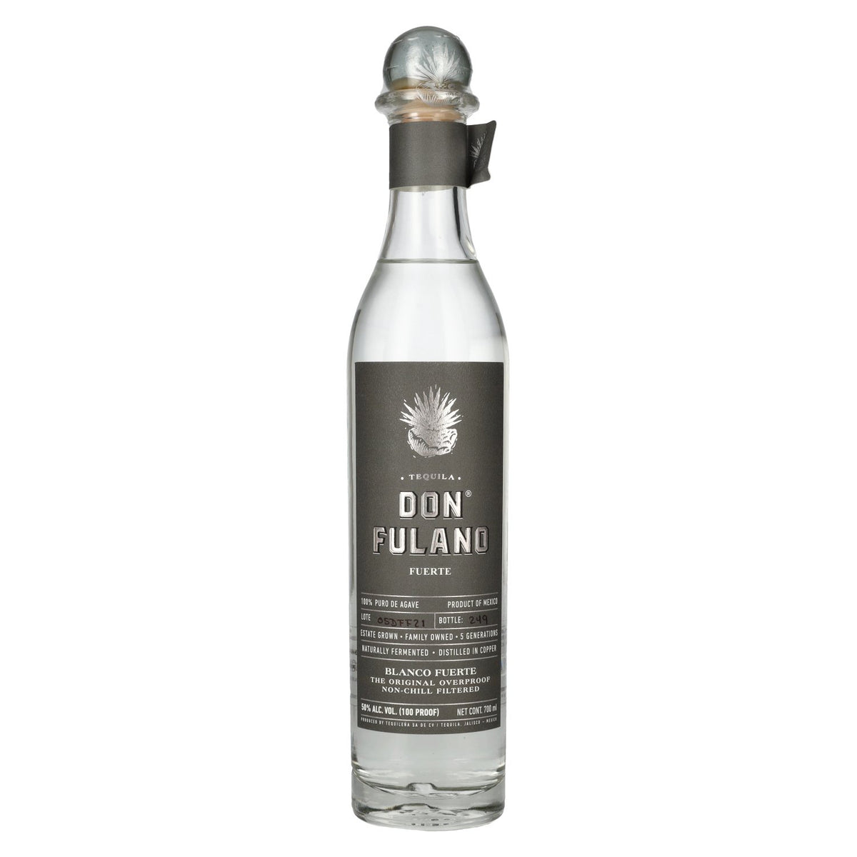 Don Fulano Tequila BLANCO FUERTE 100% Pure Agave 50% ABV 0.7 l