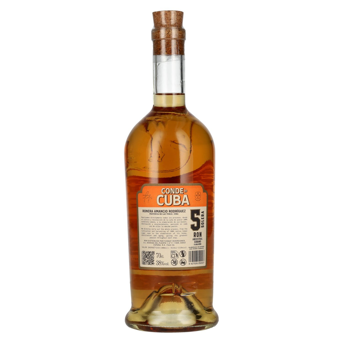 Conde de Cuba 5 Solera Ron Ancestral Cubano 38% vol. 0,7 l