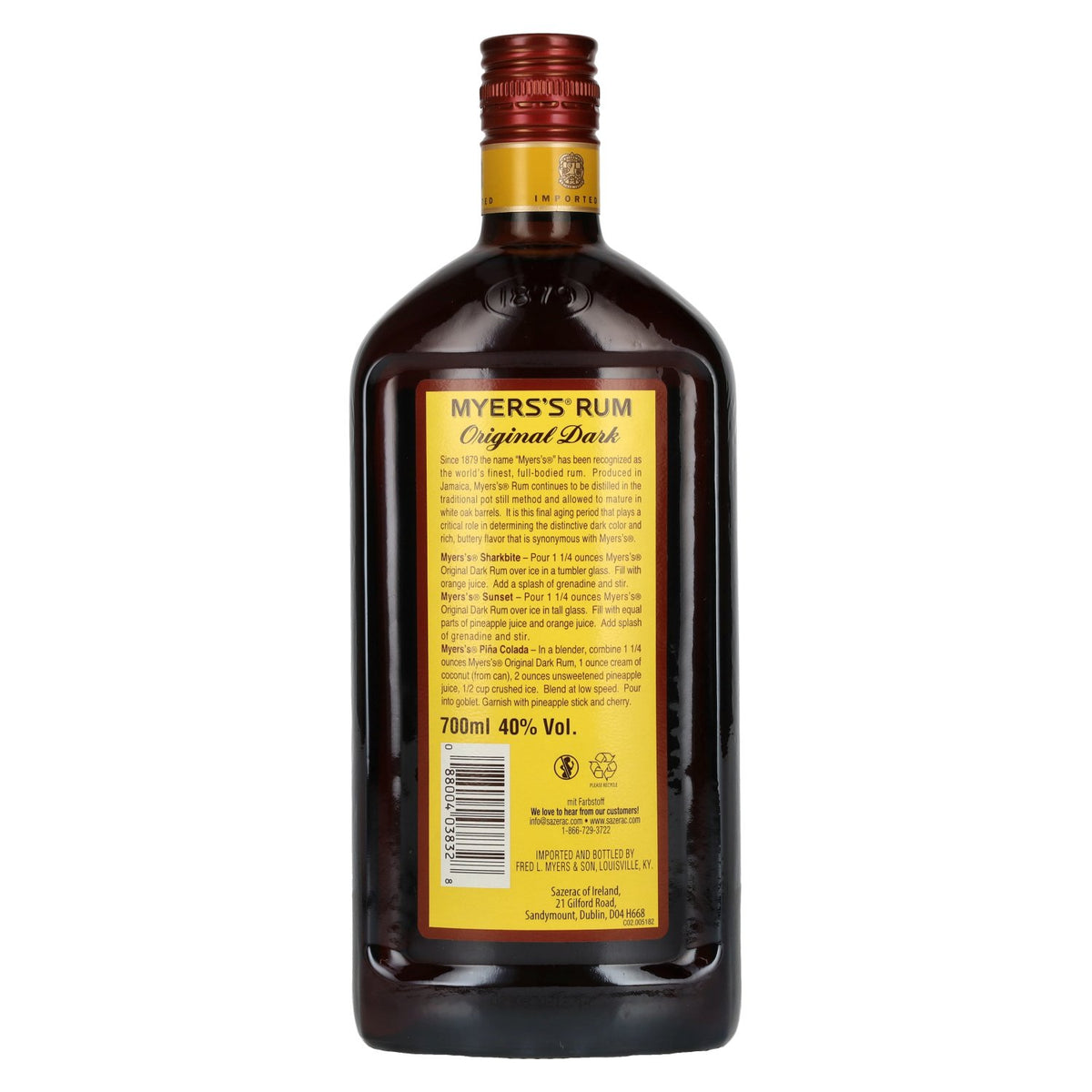 Myers's Rum Original Dark 40% vol. 0.7 l