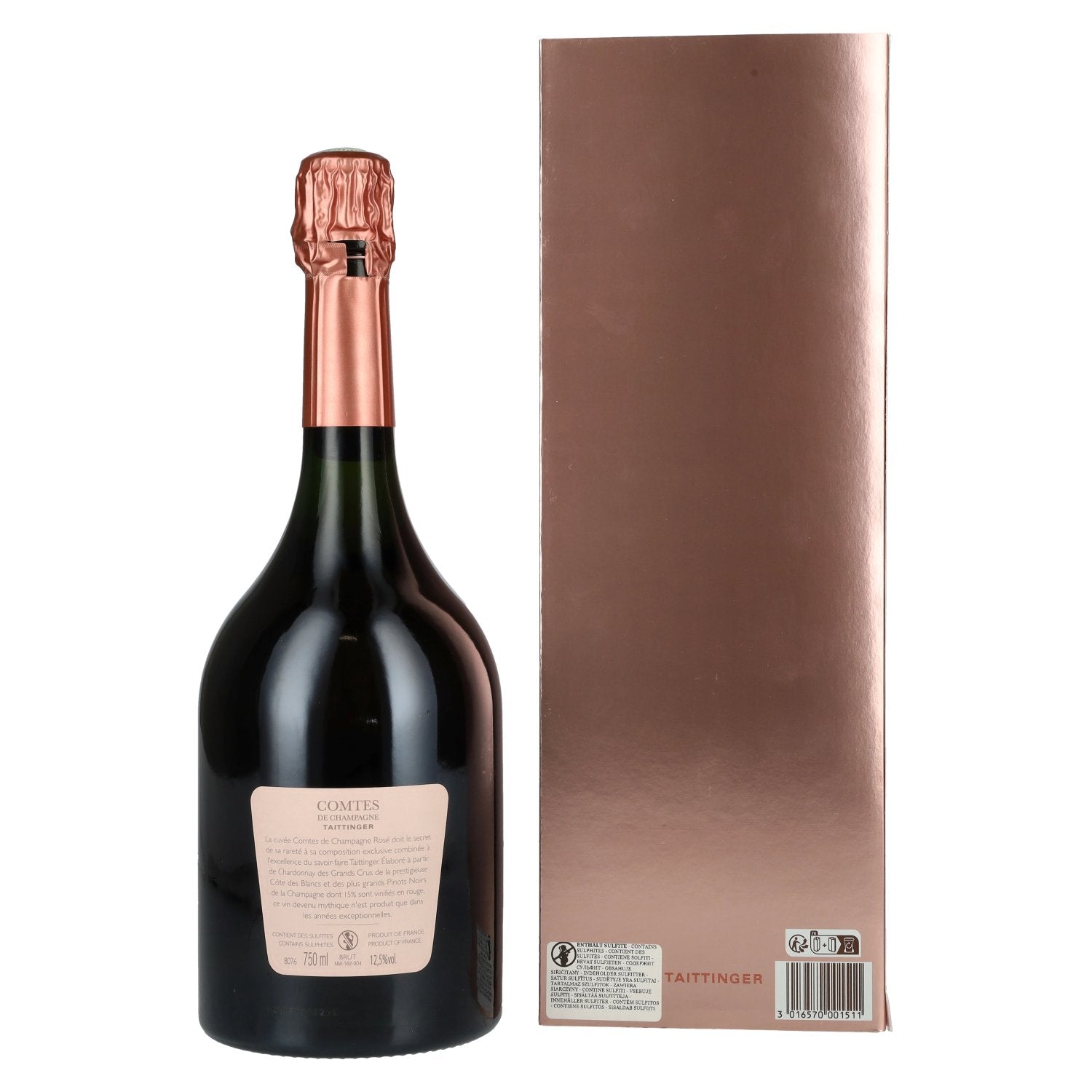 Taittinger COMTES DE CHAMPAGNE Rosé 2012 12,5% Vol. 0,75l in Geschenkbox