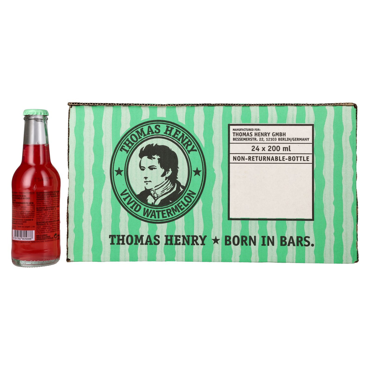 Thomas Henry Levendig Watermeloen Tonic Water 24x0,2l