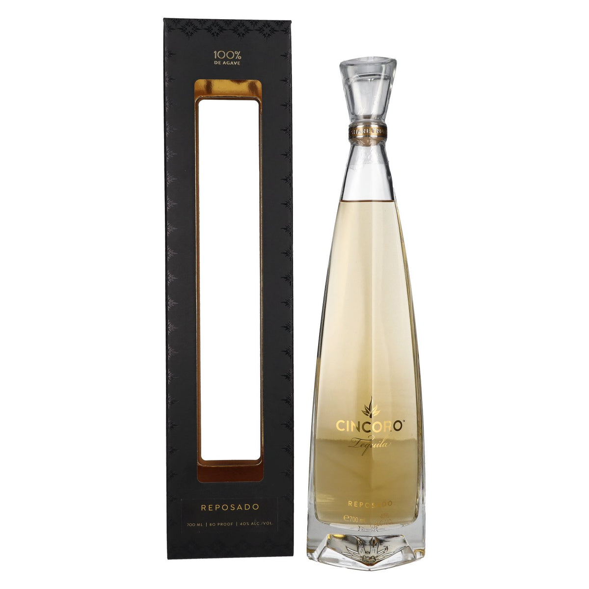 Cincoro Tequila Reposado 40% Vol. 0,7l en boîte cadeau
