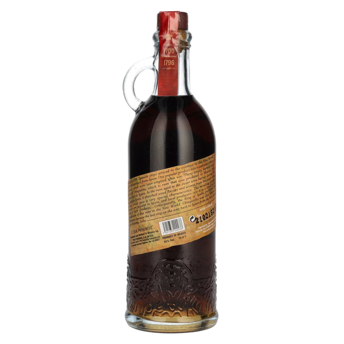 El Ron Prohibido Solera 12 Blended Mexican Rum 40% Vol. 0,7l