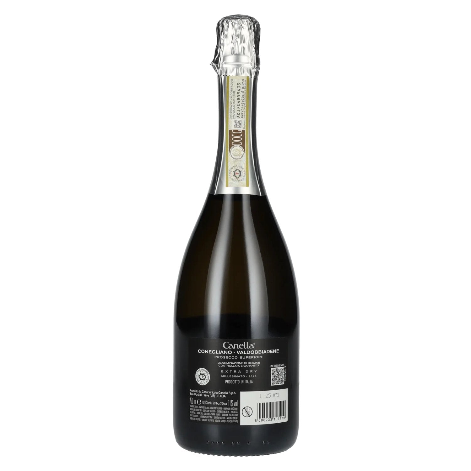 Canella Valdobbiadene Prosecco Superiore Millesimato Extra Dry DOCG 2024 11% Vol. 0,75l