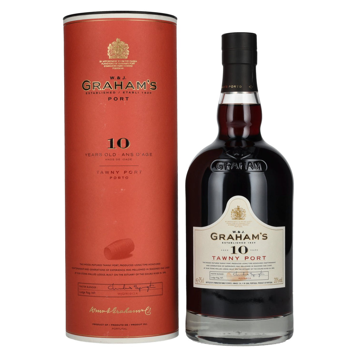 W. &amp; J. Graham's Tawny Port 10 Years Old 20% vol. 0,75 l in geschenkverpakking