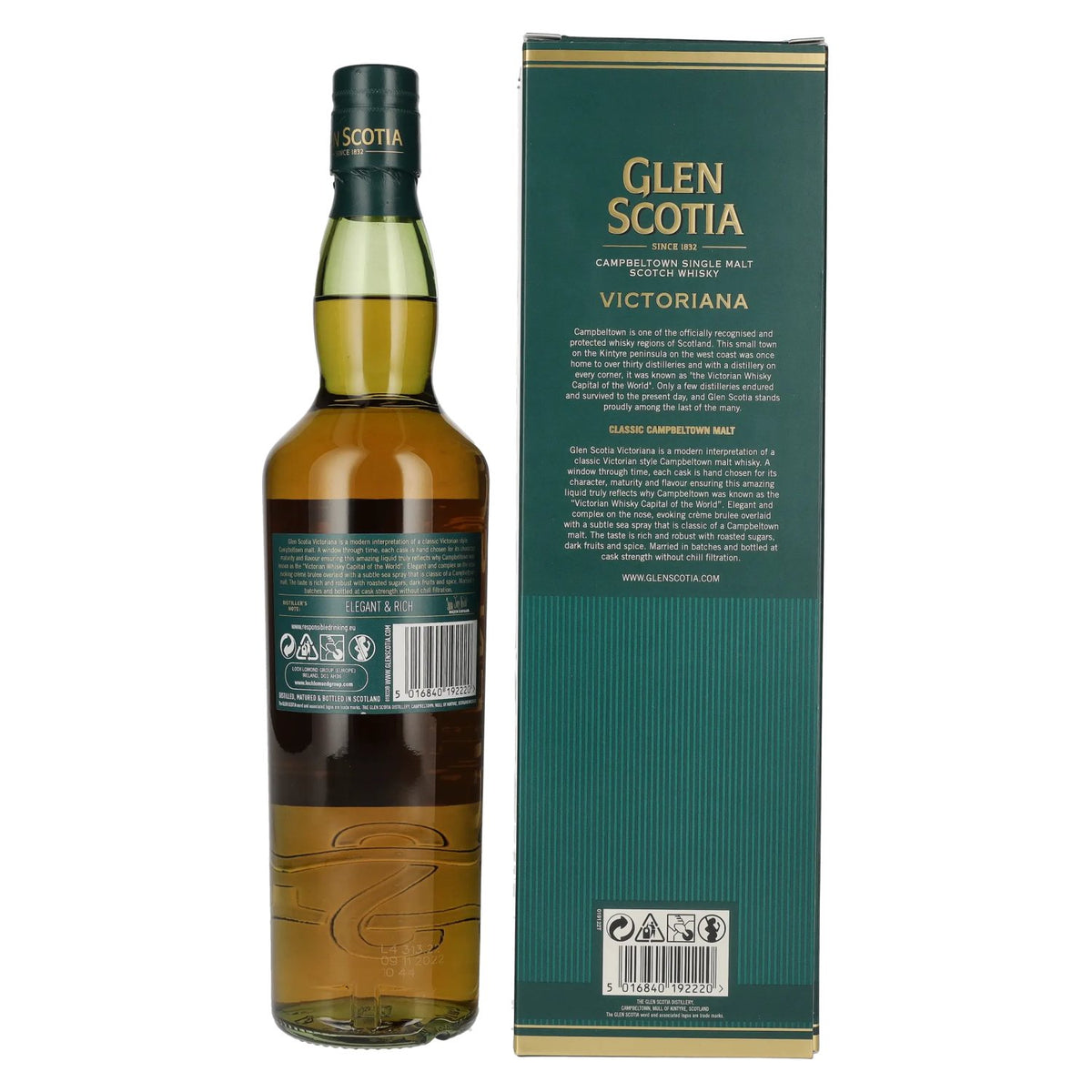 Glen Scotia VICTORIANA Single Malt Scotch Whisky 54,2% vol. 0,7 l in geschenkverpakking