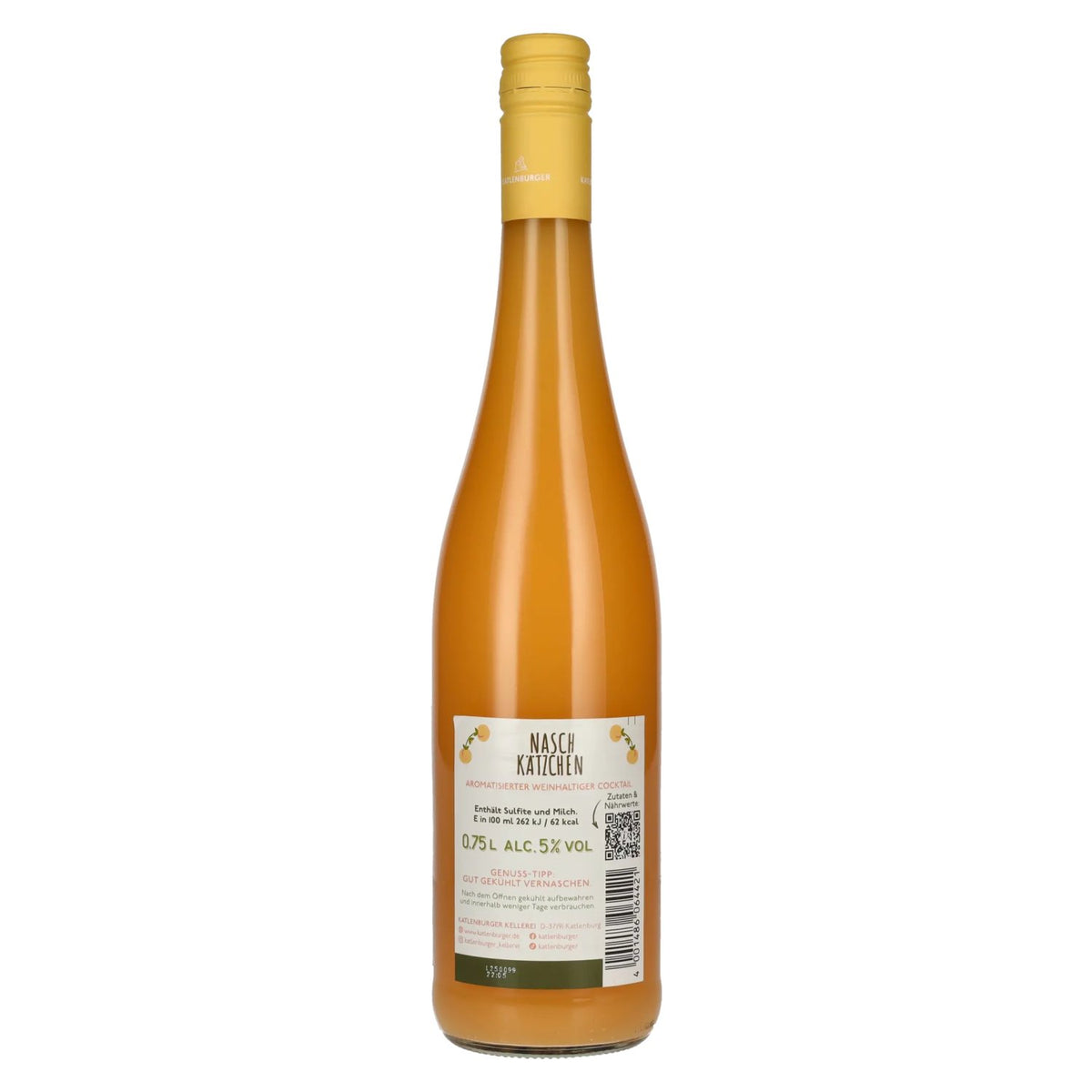 Katlenburger Naschkätzchen Perzik 5% vol. 0,75 l