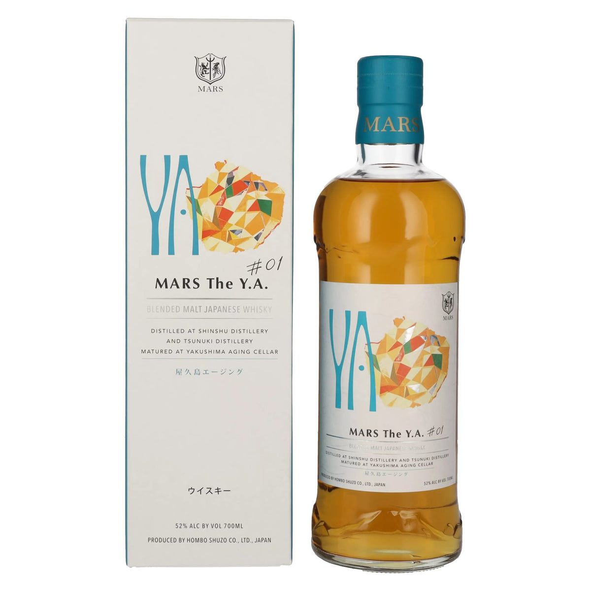 Mars Whisky The Y.A. Blended Malt Japanese Whisky # 01 52 % vol. 0,7 l dans un coffret cadeau