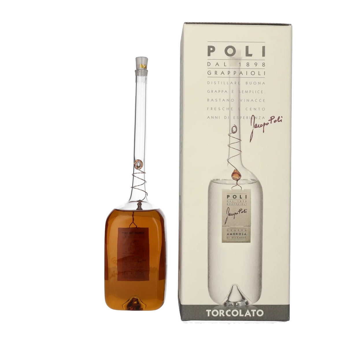 Poli Wine Brandy Arzente 40% ABV, 0.5 l, in a gift box