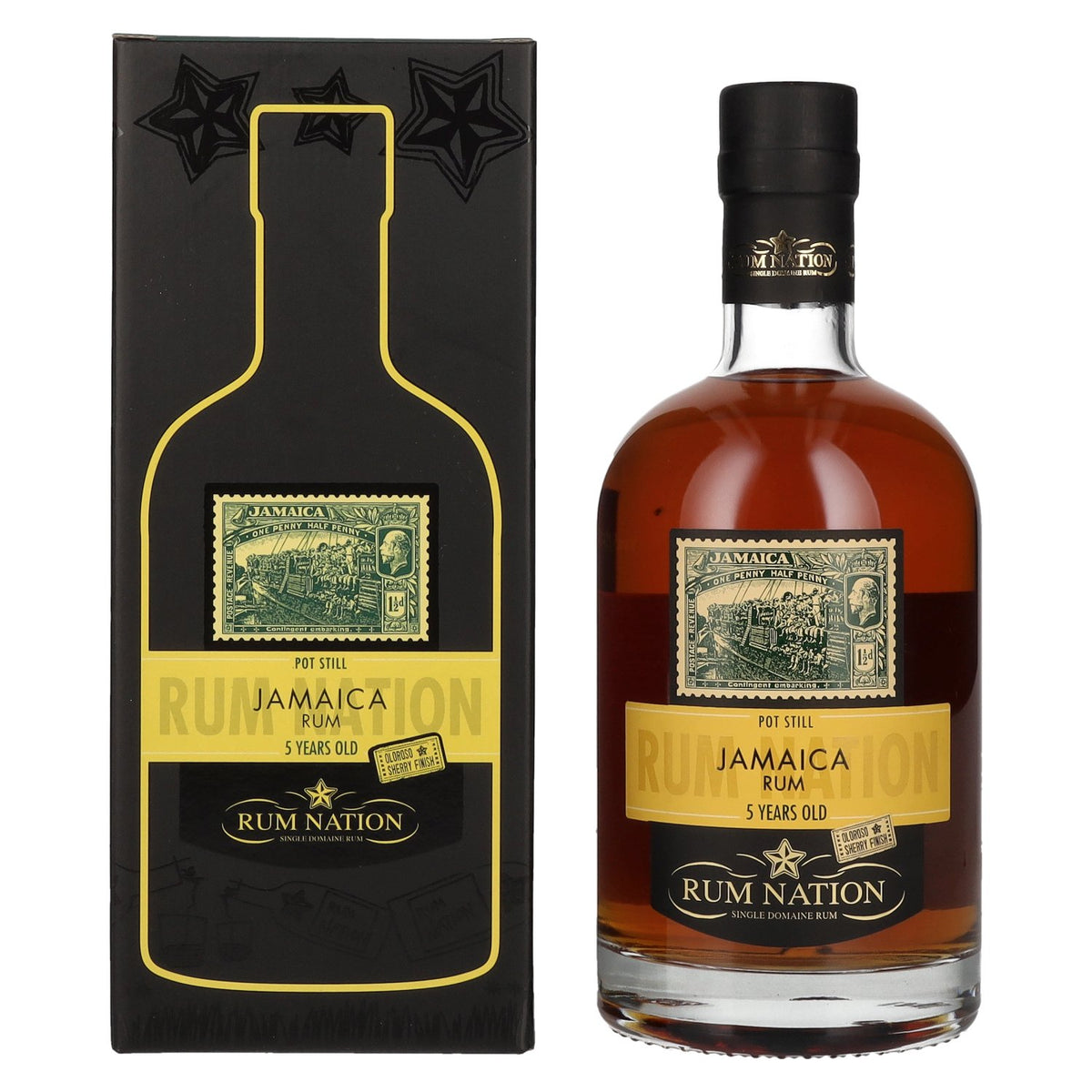 Rum Nation Jamaica 5 Years Old Pot Still Rum 50% Vol. 0,7l in Geschenkbox
