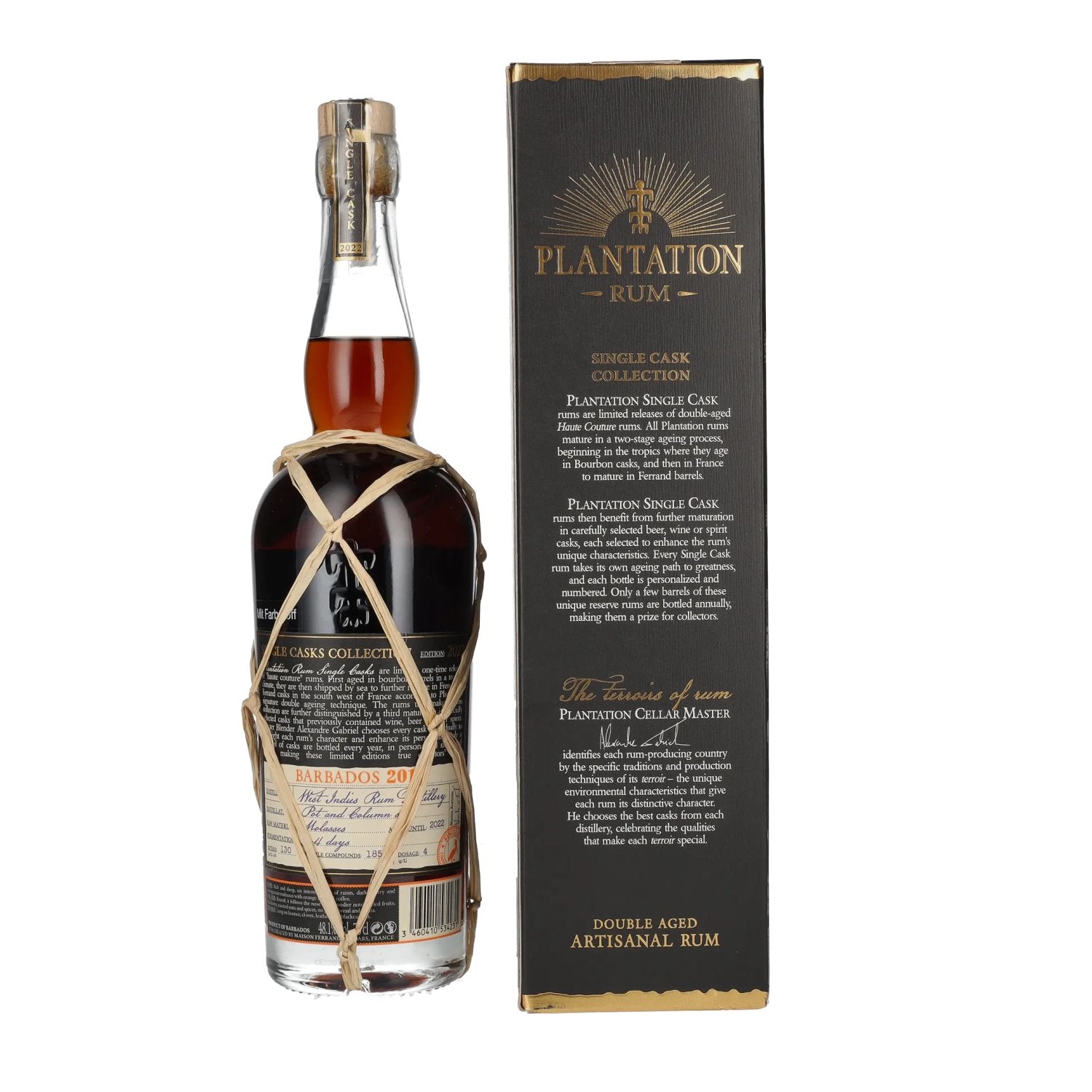 Plantation Rum BARBADOS Single Cask Maury Wine Cask Finish 2011 48,1% Vol. 0,7l in geschenkverpakking