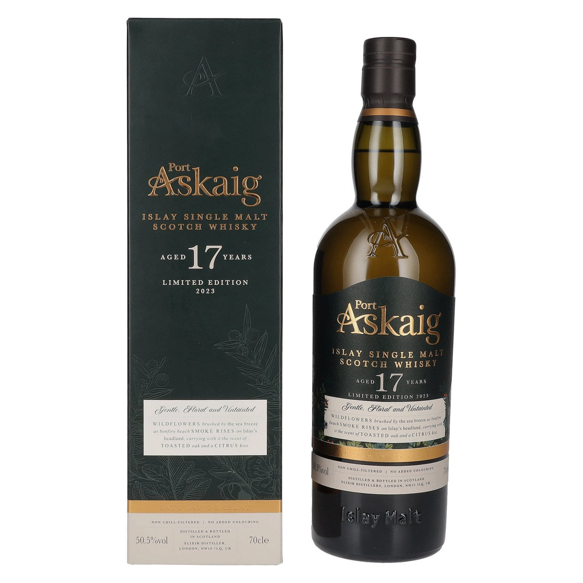 Port Askaig Islay 17 Years Old Islay Single Malt Limited Edition 2023 50,5% vol. 0,7 l in geschenkverpakking