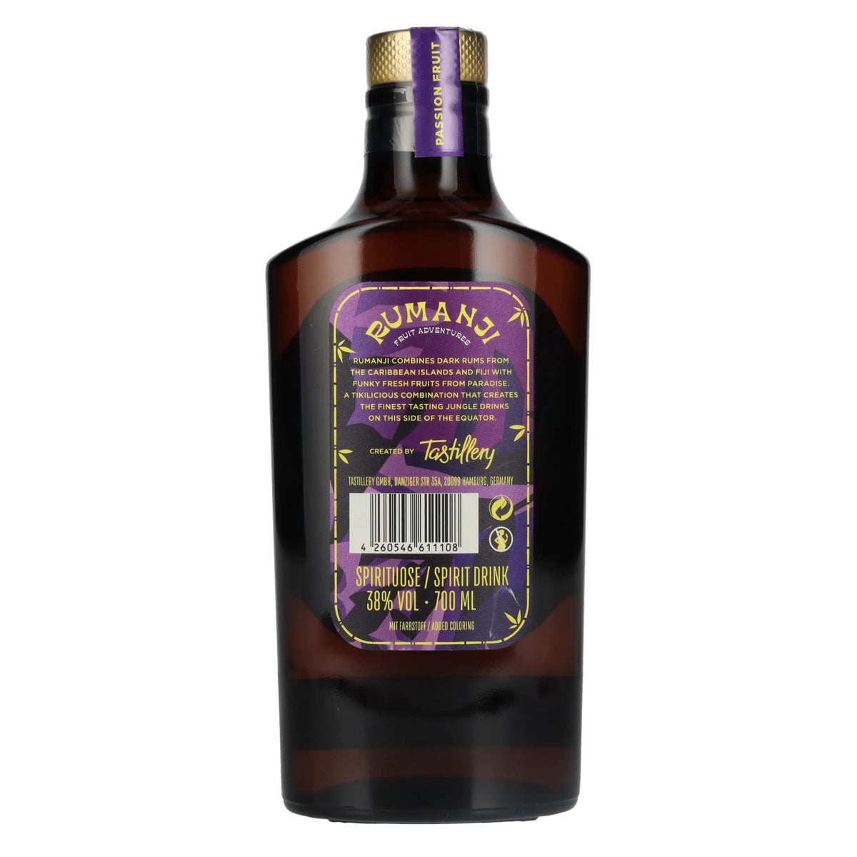Rumanji Passion Fruit 38% ABV 0.7 l