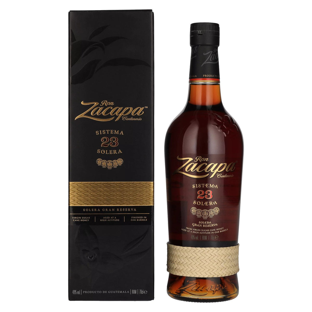 Ron Zacapa Centenario 23 SISTEMA SOLERA Gran Reserva 40% Vol. 0,7l in Geschenkbox