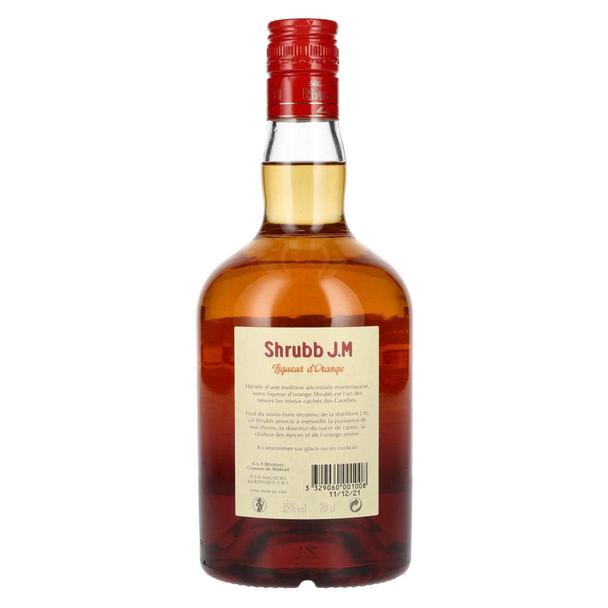 Rhum J.M Shrubb Sinaasappellikeur 35% vol. 0,7 l