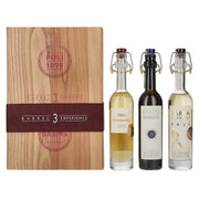 Poli Grappa Baby Pack ORO 40 % vol., 3 x 0,1 l dans une caisse en bois