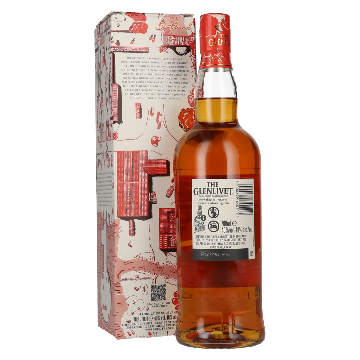 Whisky single malt The Glenlivet GROUNDBREAKER COLLECTION, 40 % vol., 0,7 l, dans un coffret cadeau