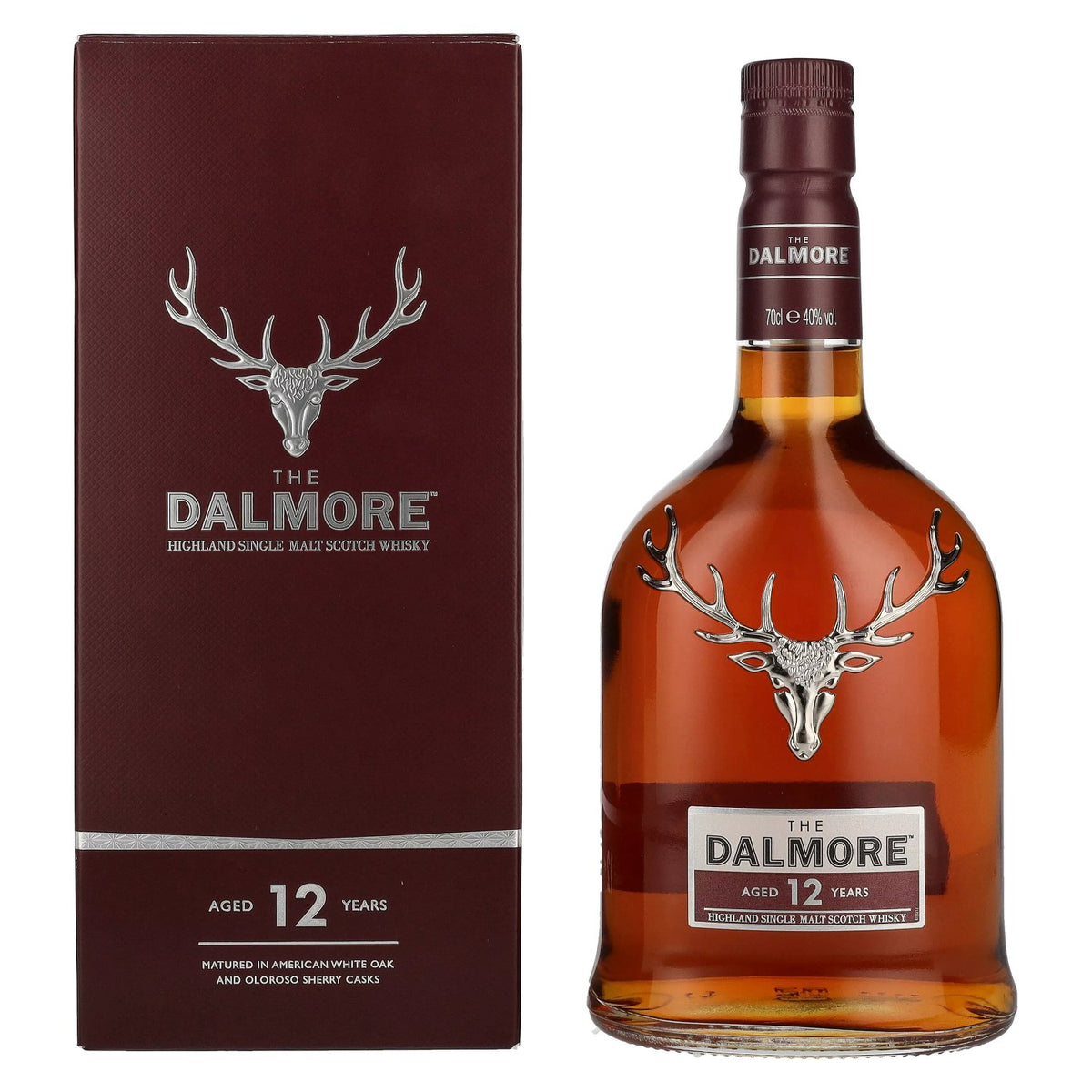 The Dalmore 12 Years Old Highland Single Malt Scotch Whisky 40% vol. 0,7 l in geschenkverpakking