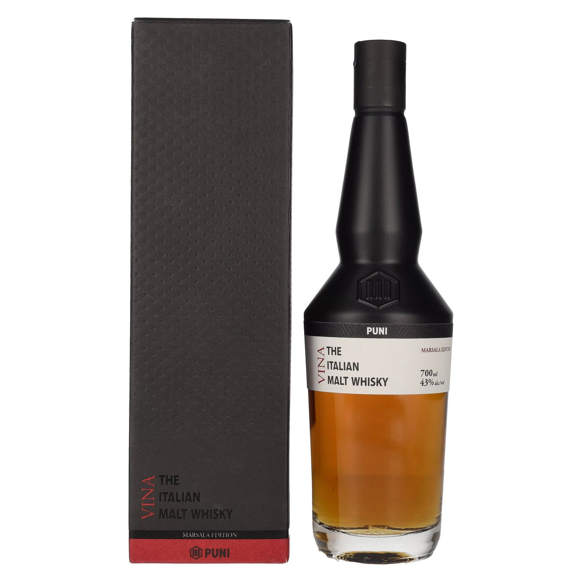 Puni Vina MARSALA The Italian Malt Whisky 43% vol. 0.7 l in a gift box