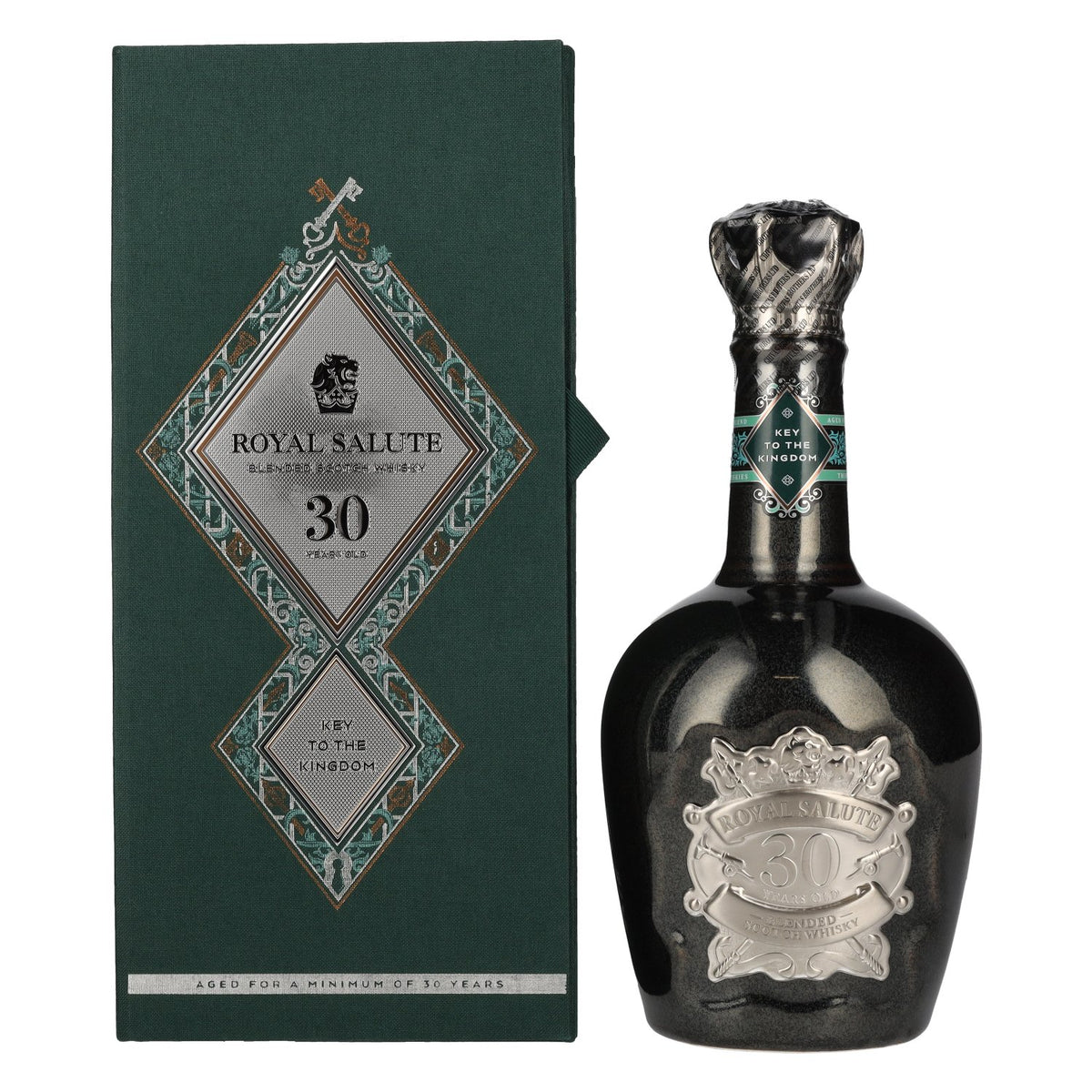 Royal Salute 30 Years Old KEY TO THE KINGDOM Blended Scotch Whisky 40% ABV 0.5l in a gift box