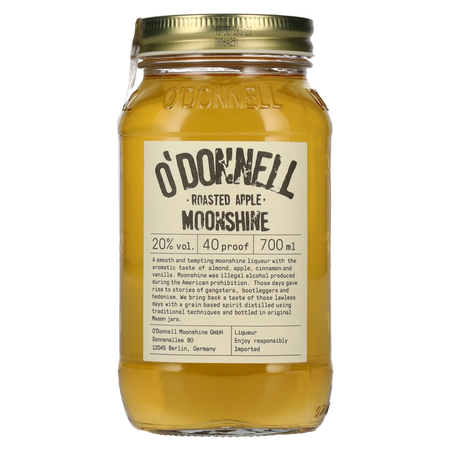 O'Donnell Moonshine ROASTED APPLE Liqueur 20% Vol. 0,7l
