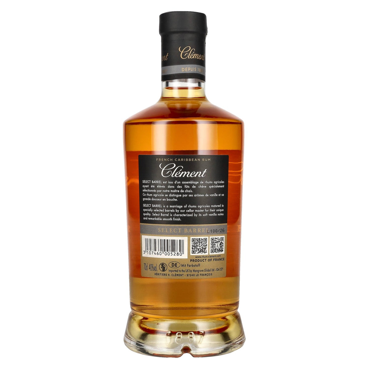 Clément Rhum Agricole Select Barrel 40% vol. 0.7 l New Design