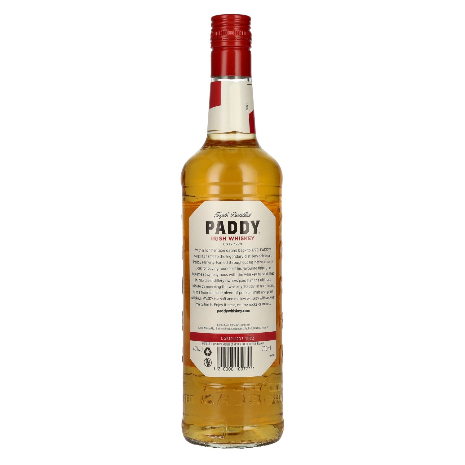 Paddy Irish Whiskey 40% vol. 0,7l