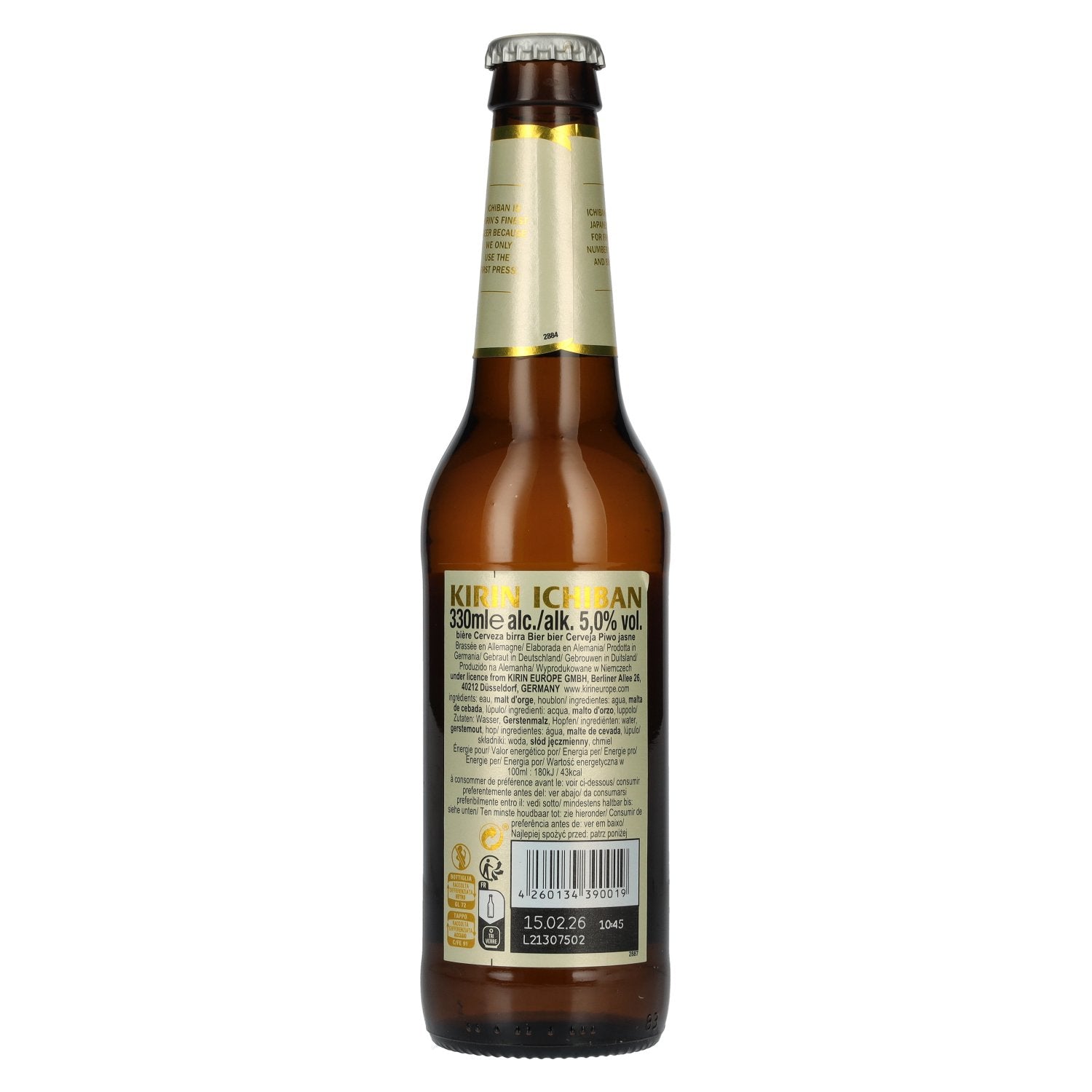 KIRIN ICHIBAN Japan's Premium Beer 5% Vol. 0,33l