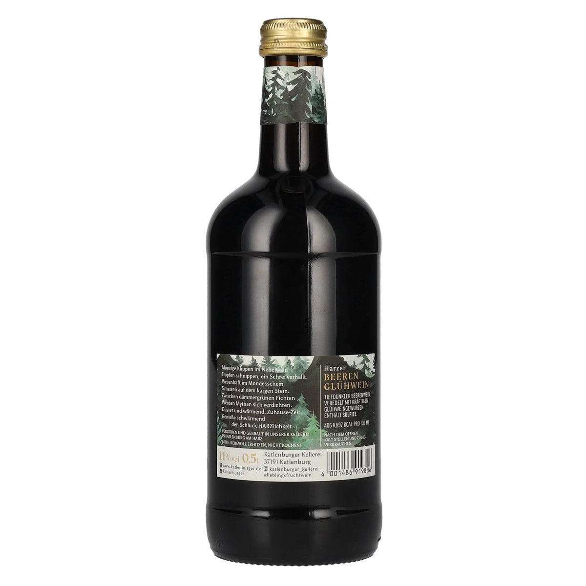 Katlenburger Harzer Beeren Glühwein 11% vol. 0,5 l