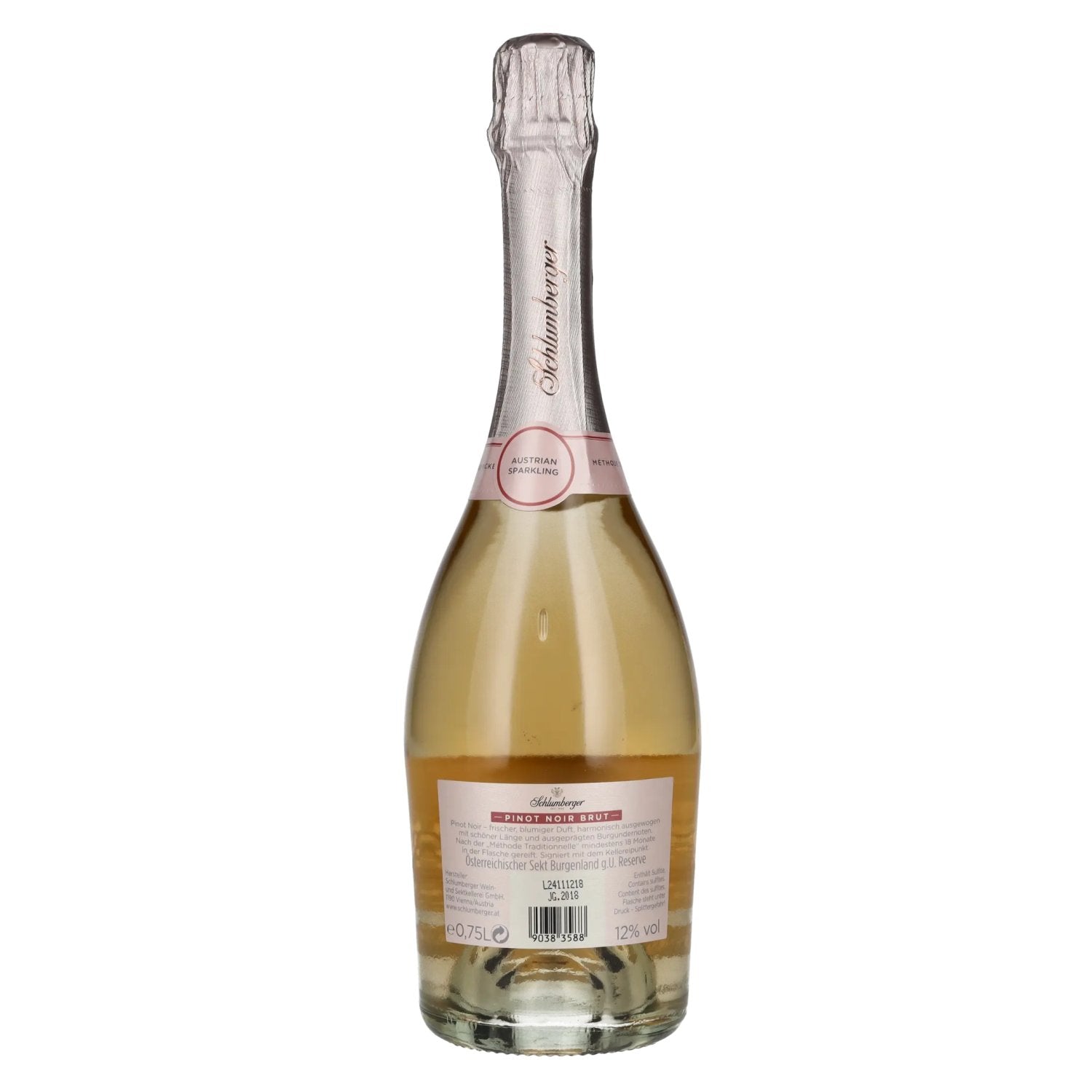 Schlumberger PINOT NOIR Reserve Brut 2018 12% Vol. 0,75l