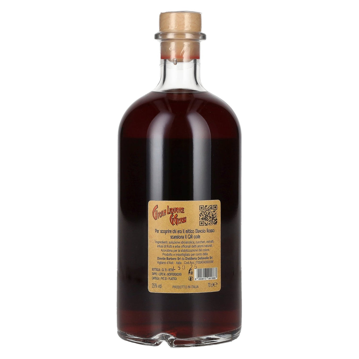 Dellavalle Gran Liquore G. Gerbi L'AMARO DEL DIAVOLO ROSSO 25% vol. 0,7 l