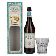 Lustau Vermut White 15 % vol., 0,75 l, dans un coffret cadeau avec un verre