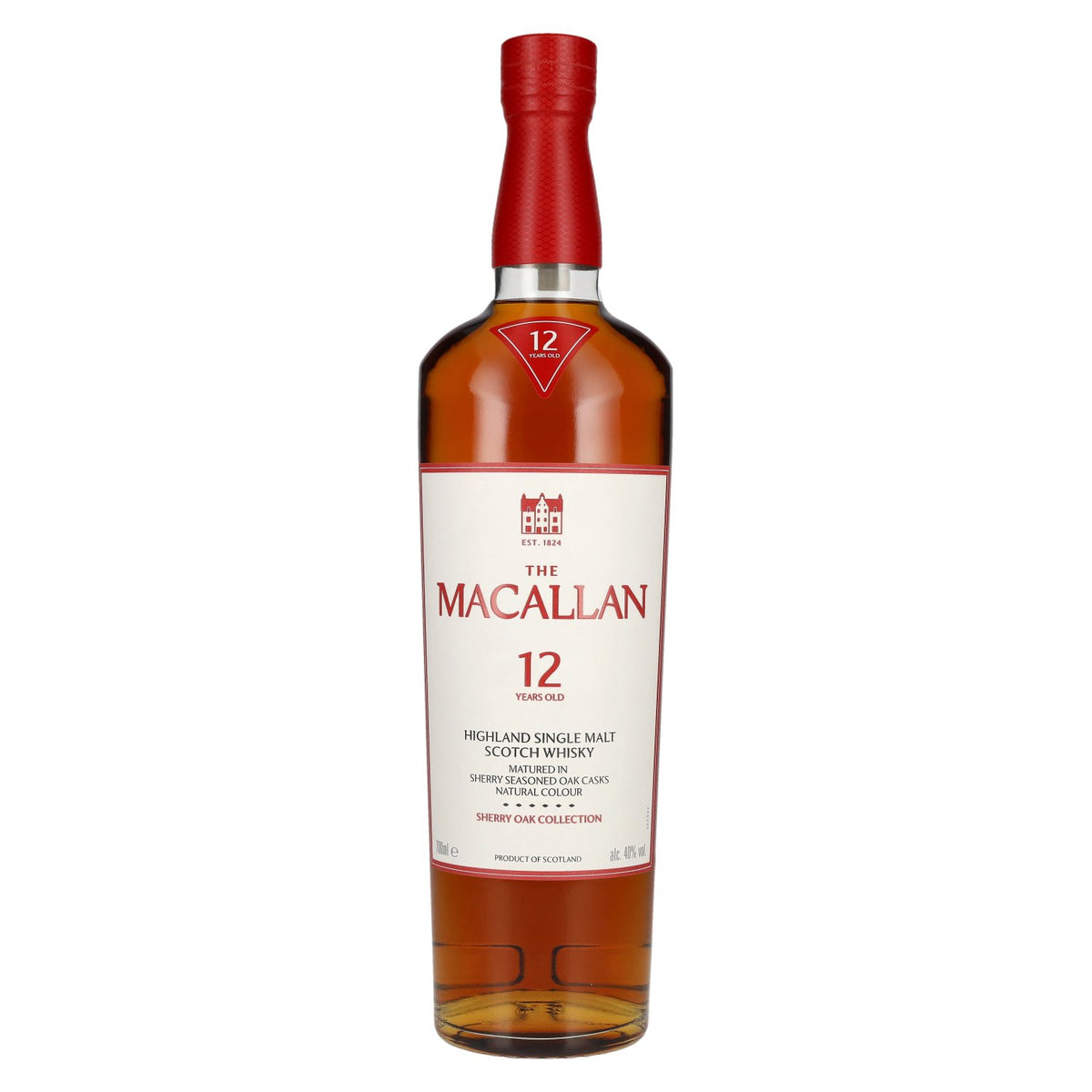 The Macallan 12 Years Old SHERRY OAK CASK 40% Vol. 0,7l