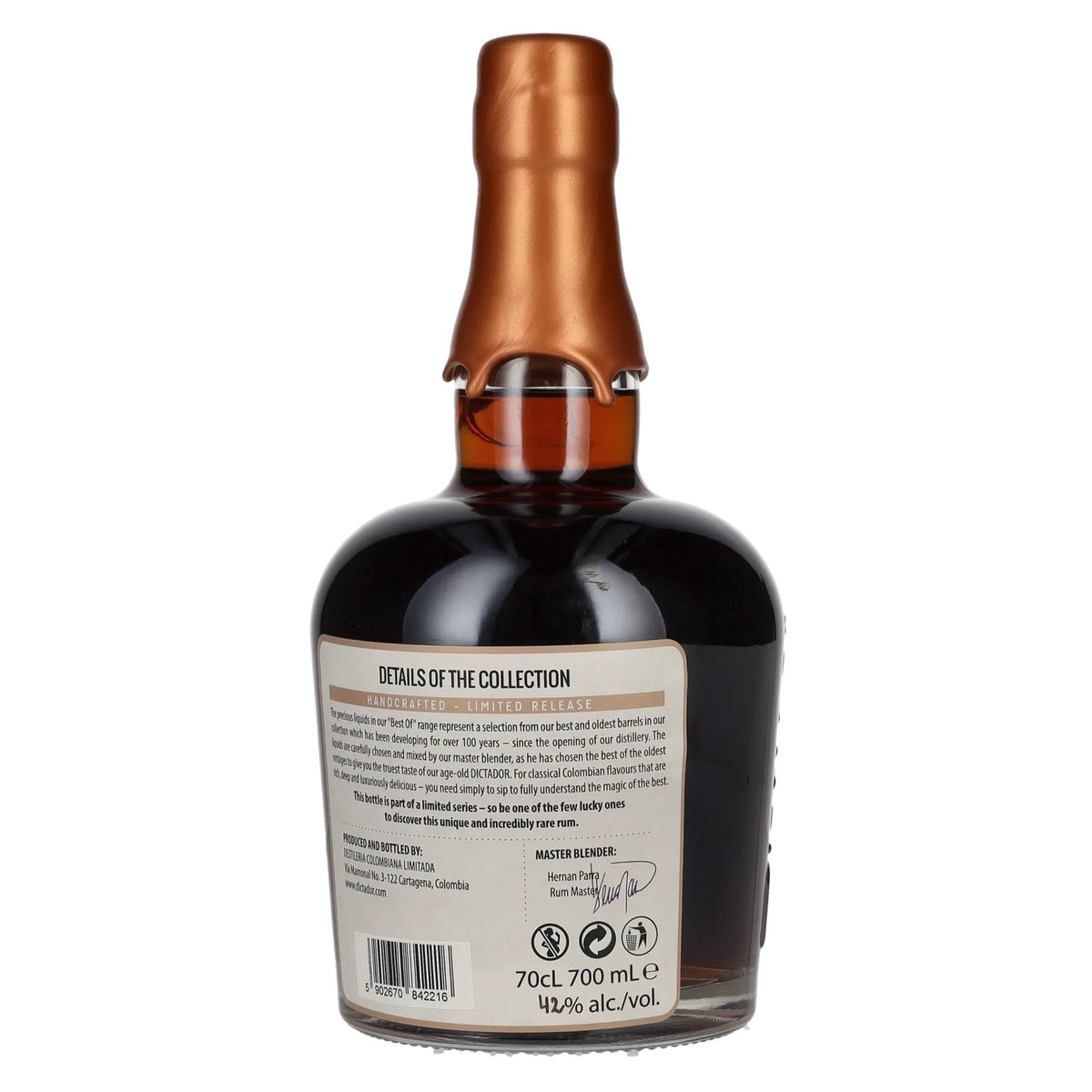 Dictador BEST OF 1973 APASIONADO Colombian Rum Limited Edition 42% vol. 0.7 l