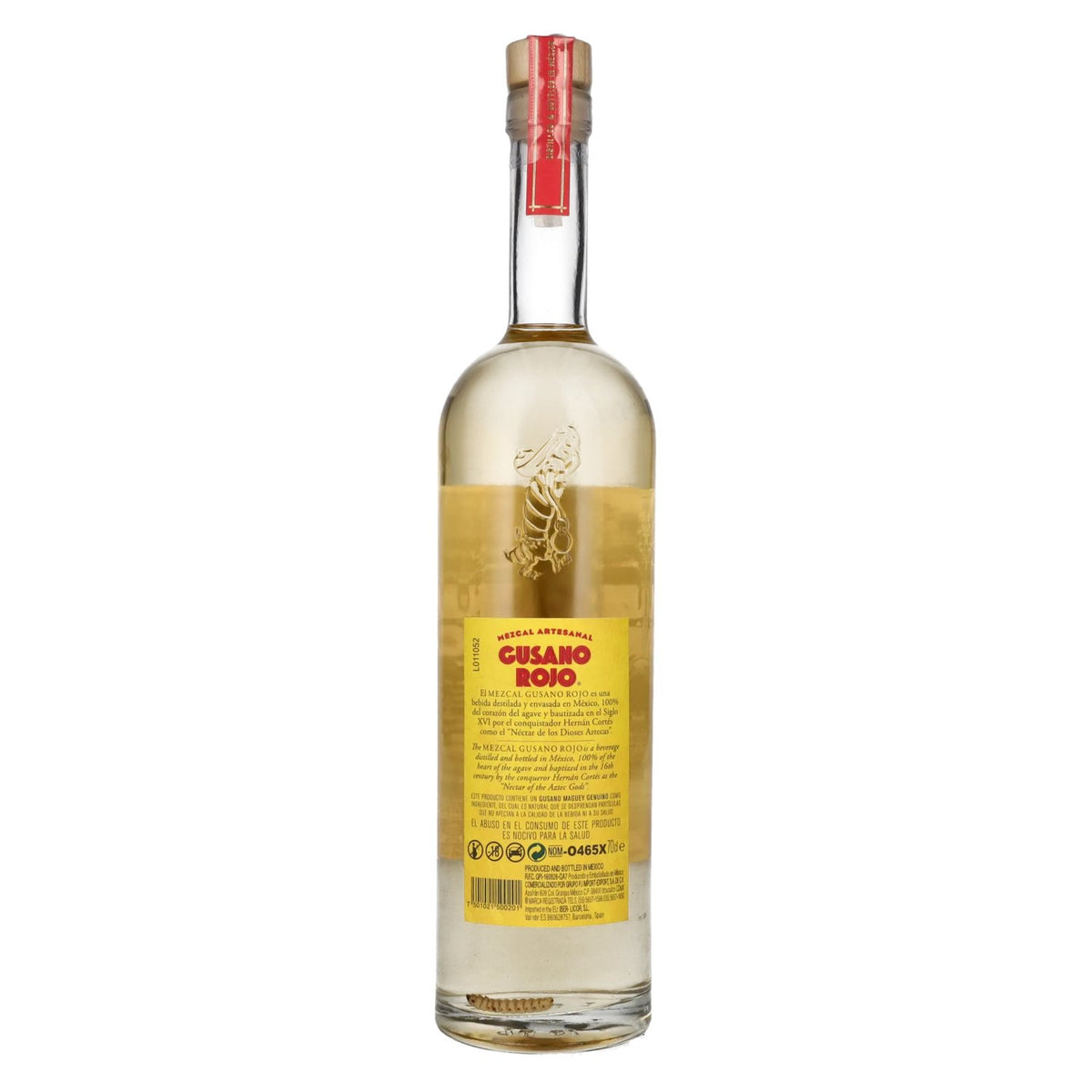 Gusano Rojo Mezcal met WORM 38% vol. 0,7 l