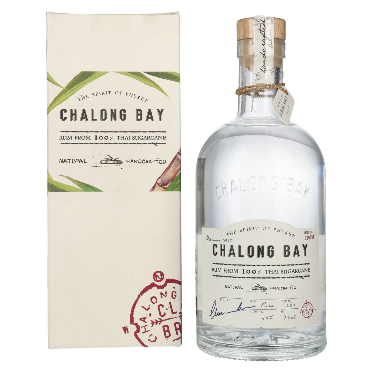 Chalong Bay PURE CANE Spirit Drink 40% vol. 0,7l en boîte cadeau