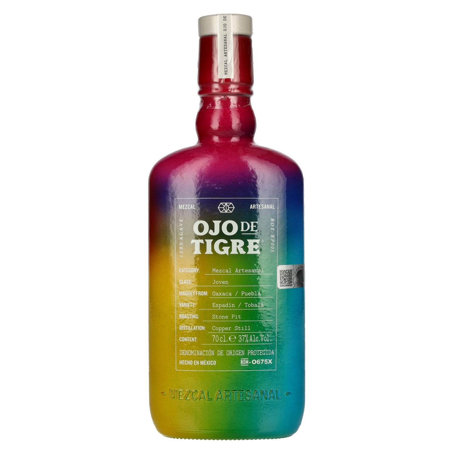 Ojo de Tigre Mezcal Artesanal Joven 100% agave PRIDE EDITION 37% vol. 0,7 l